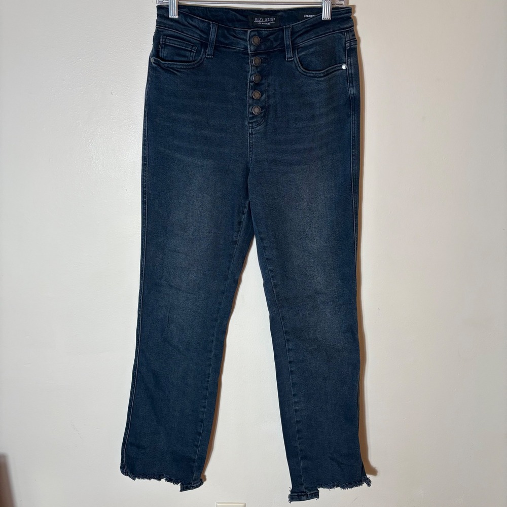 Judy Blue Best Day Button Fly High Rise‎ Straight Leg Jeans Size 7/28